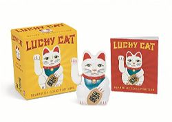 LUCKY CAT -  FIGURINE AND ILLUSTRATED BOOK